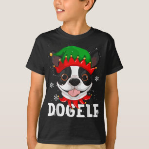 Camiseta Dogeler Boston Terrier Dog Navidades feos y gracio
