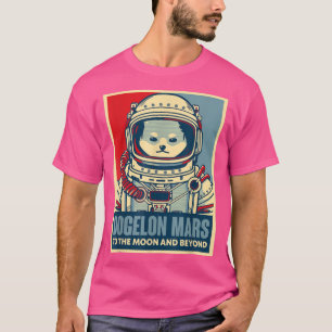 Camiseta Dogelon Mars To The Moon And Beyond Astronaut Cryp