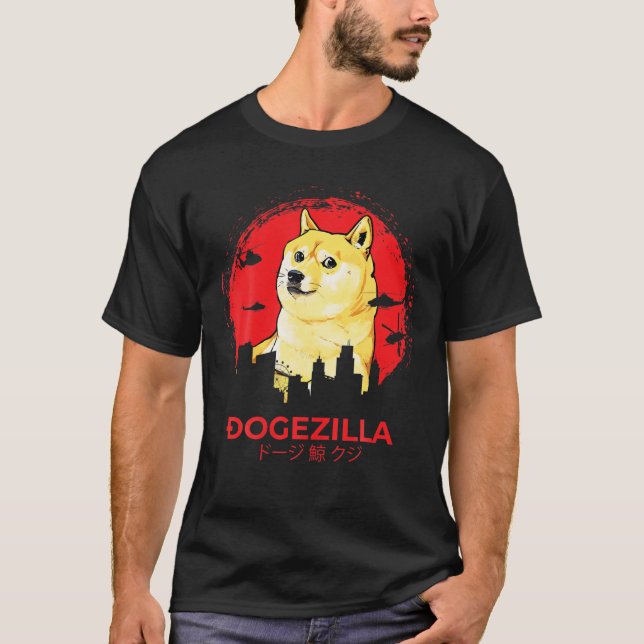 Camiseta Dogezilla Crypto contuvo Dogecoin Guay (Anverso)