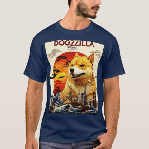 Camiseta Dogezilla Funny Doge Meme Gigante Shiba Inu Funny 