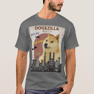 Camiseta Dogezilla Perro Divertido Meme Shiba Inu Gigante