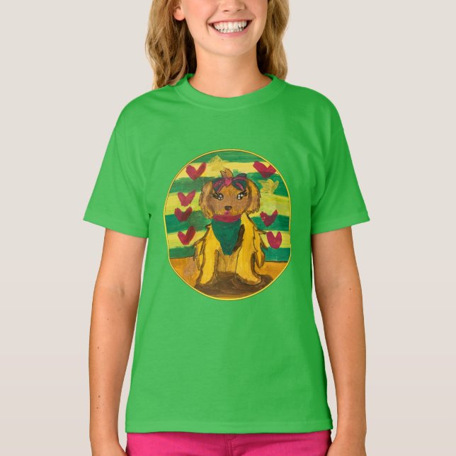 Camiseta Doggie "Arte de niños" (Anverso)