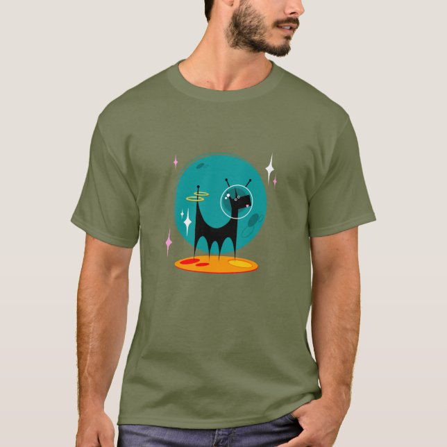 Camiseta Doggie de la luna atómica (Anverso)