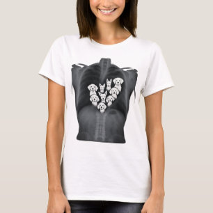 Camiseta Doggie Heart X-Ray - Gracioso diseño de los amante
