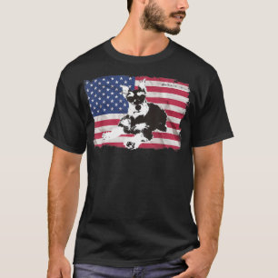 Camiseta Doggie USA Dog Owner USA Lover Miniature Schnauzer