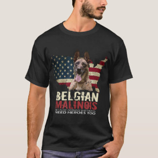 Camiseta Doggie USA Dueño de Perro USA Lover Belga Malinois