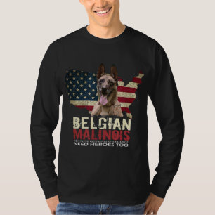Camiseta Doggie USA Dueño de Perro USA Lover Belga Malinois