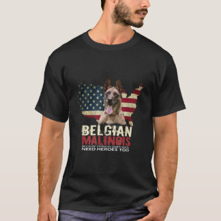 Camiseta Doggie USA Dueño de Perro USA Lover Belga Malinois