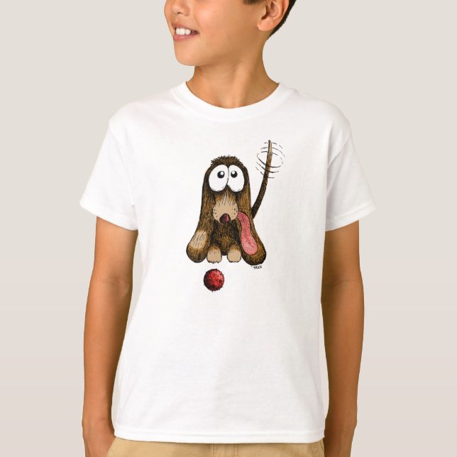 Camiseta ¡Doggie Wanna Play! (Anverso)