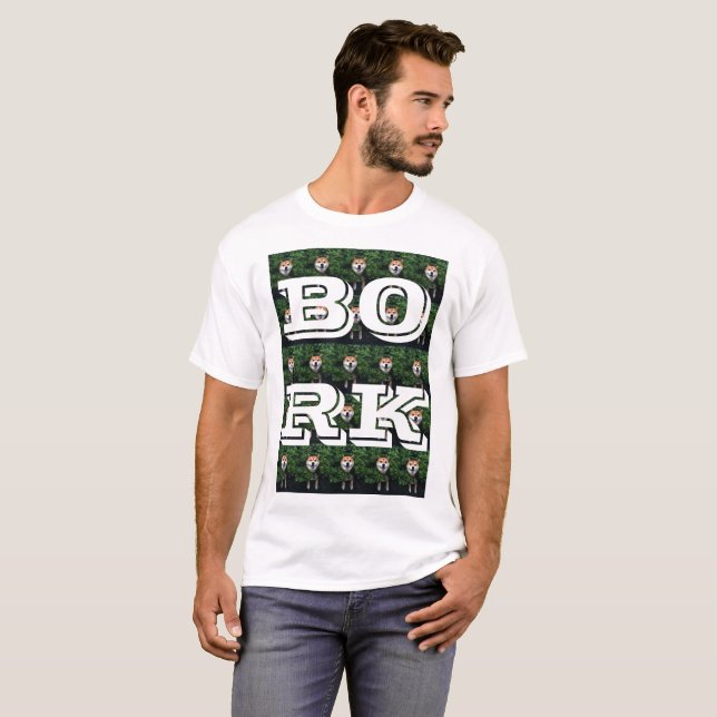 Camiseta Doggo en Bush (BORK INTRÉPIDOS) (Anverso completo)