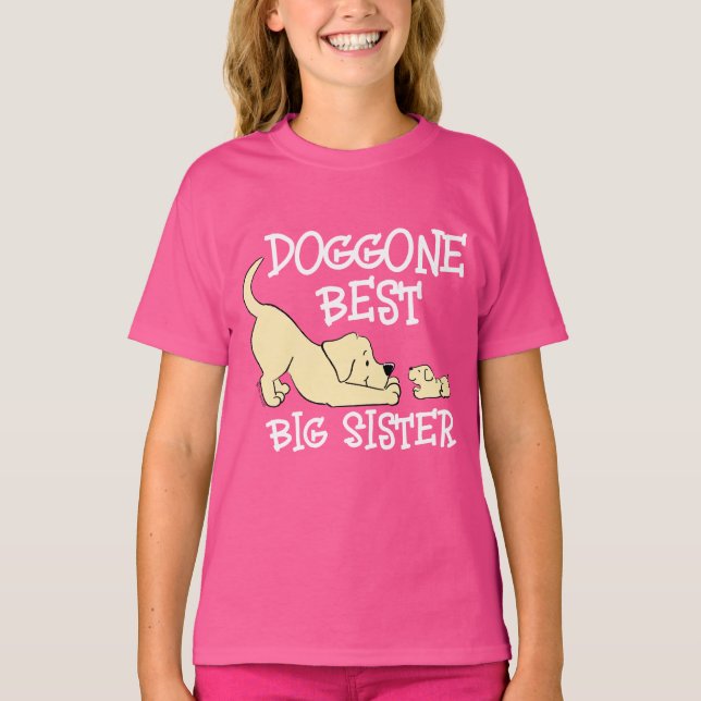 Camiseta Doggone Mejor Gran Hermana Cute Parentela (Anverso)