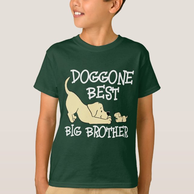 Camiseta Doggone Mejor Gran Hermano Cute Parentesco (Anverso)