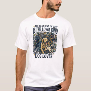 Camiseta DogLover Perro Leal Amor Familia Vínculo 