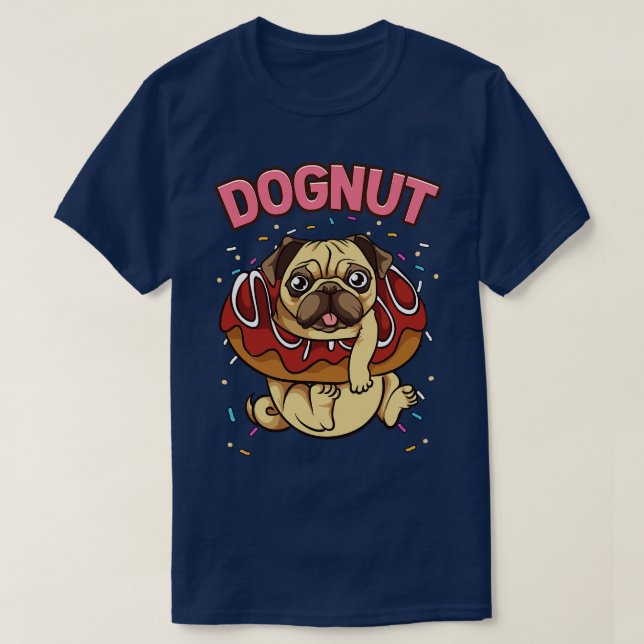 Camiseta Dognut Cute gracioso Perro Donut Pun (Diseño del anverso)
