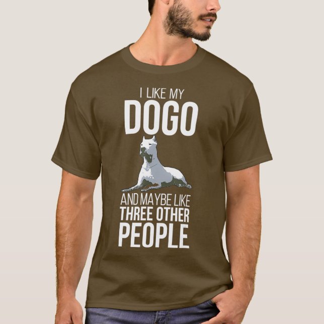 Camiseta Dogo Argentino Dog Mascota Love Rescue Retro Men P (Anverso)