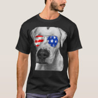 Dogo argentino Dog Sunglasses Flag American 4th of