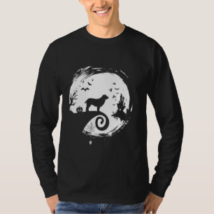 Camiseta Dogo Argentino Halloween Costume Dogo Moon Silhoue
