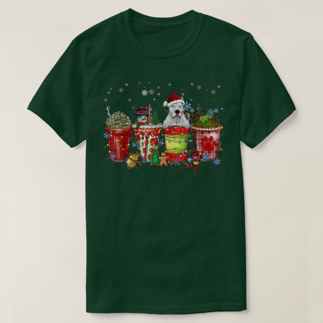 Camiseta Dogo Argentino Iced Latte Snowmen Sweet Snow Chris (Diseño del anverso)