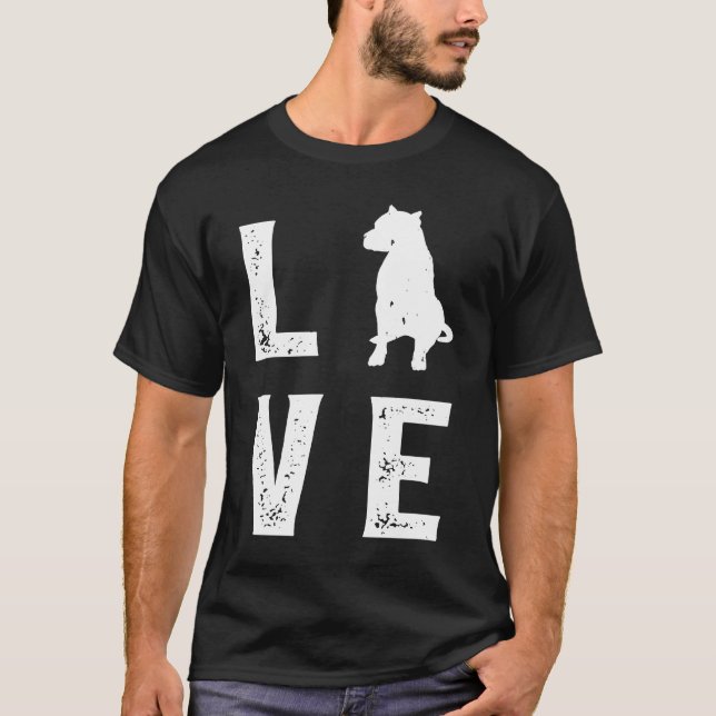 Camiseta Dogo Argentino Love 1 (Anverso)
