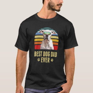 Camiseta Dogo Argentino Mejor Perro Papá Nunca Retro Sunset