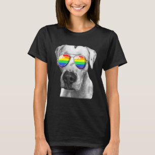 Camiseta Dogo Argentino Perro Gay Bandera del Orgullo Gay G