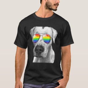 Camiseta Dogo Argentino Perro Gay Bandera del Orgullo Gay G