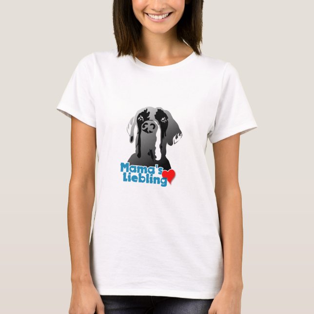 Camiseta Dogo de Burdeos divertido Ilios  (Anverso)