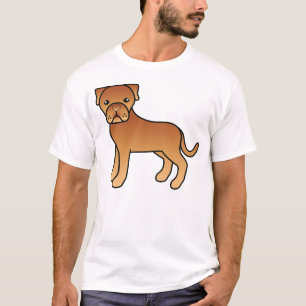 Camiseta Dogo de Burdeos perro de dibujos animados lindo