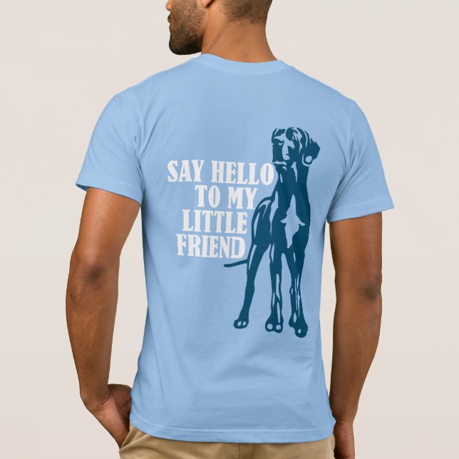 Camiseta Dogo Gran Danés Divertido (Reverso)