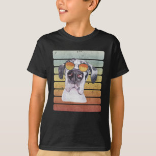 Camiseta Dogo Grande Atardecer Retro Vintage Mamá Papá