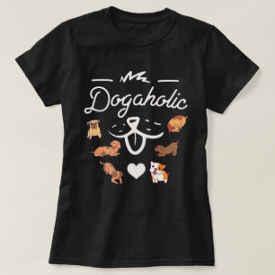 camiseta dogólica Camiseta morada para los amant