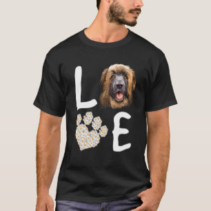 Camiseta Dogs 365 Love Leonberger Dog Paw Mascota Rescate