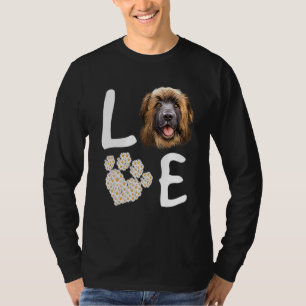 Camiseta Dogs 365 Love Leonberger Dog Paw Mascota Rescate