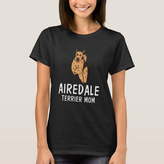 Camiseta Dogs Airedale Terrier Mom (Anverso)