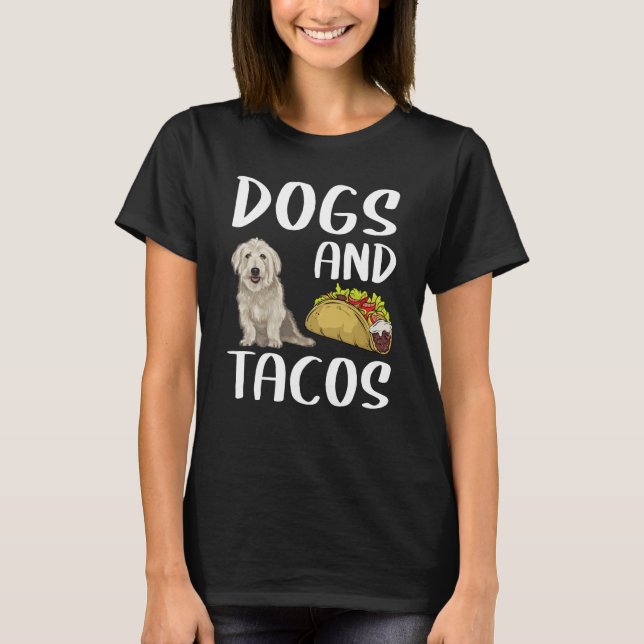 Camiseta Dogs And Tacos Glen of Imaal Terrier Mexican Food (Anverso)