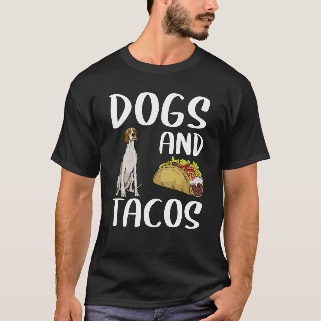Camiseta Dogs And Tacos Irish Terrier Mexican Food (Anverso)