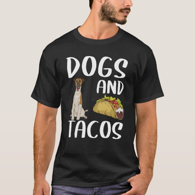 Camiseta Dogs And Tacos Smooth Fox Terrier Mexican Food (Anverso)
