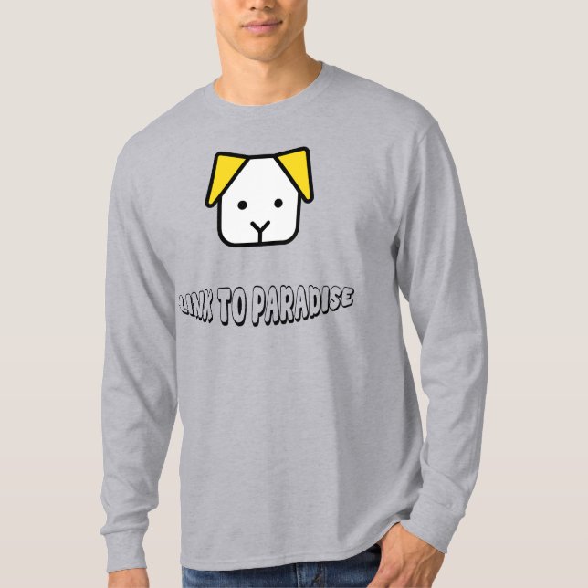 Camiseta Dogs Are a Link to Paradise – Cute Loyal Dog Face  (Anverso)