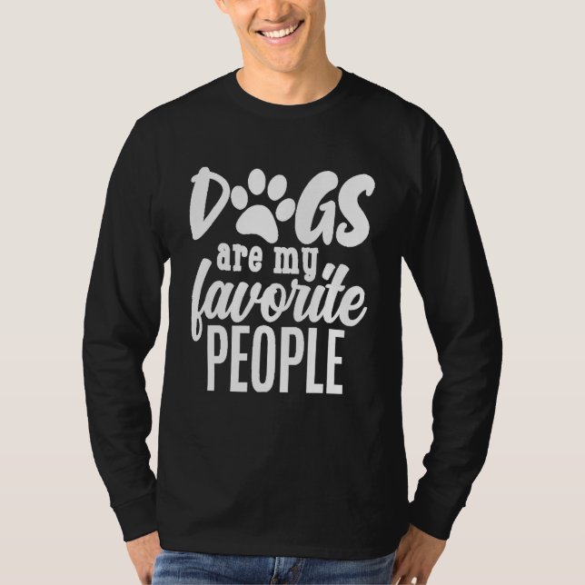 Camiseta Dogs Are My Favorite People Dog Mom Fur Baby (Anverso)