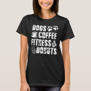Camiseta Dogs Coffee Fitness Donuts Donut Puppies Dueño 1