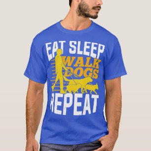 Camiseta Dogs de pie de sueño repetidos regalo de sitio Mas