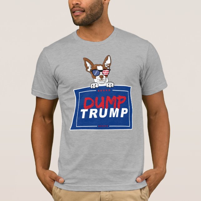 CAMISETA DOGS DUMP TRUMP (Anverso)