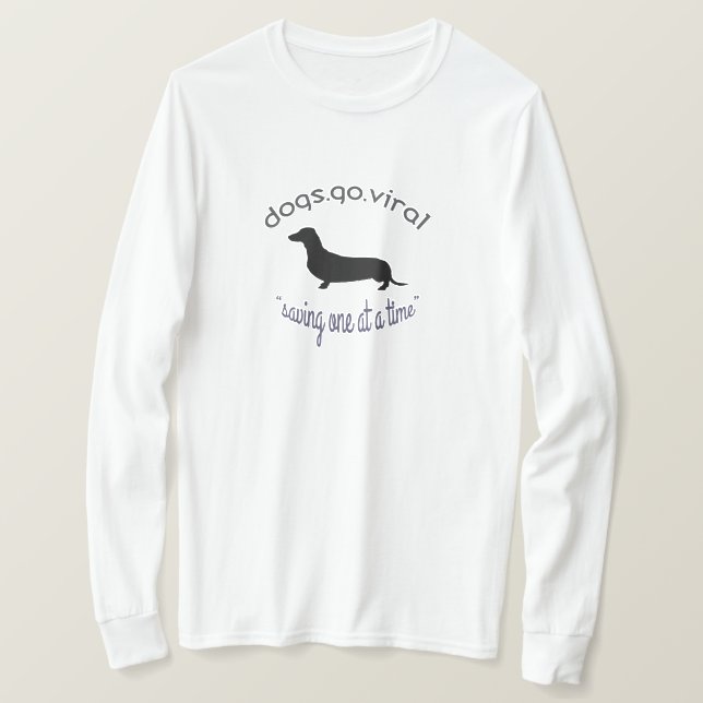 Camiseta dogs.go.viral (Anverso del diseño)