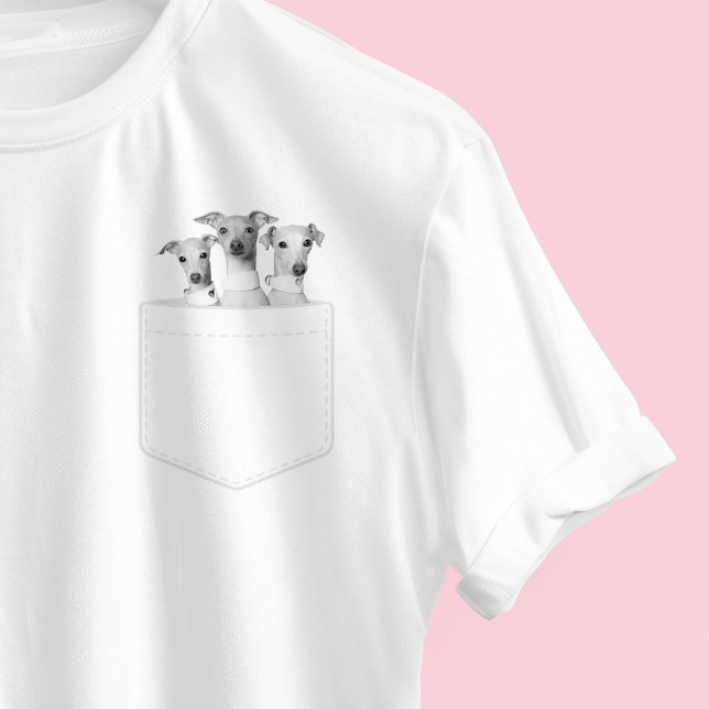Camiseta Dogs In Pocket | Custom Pet Photo Meeko The Iggy (Subido por el creador)