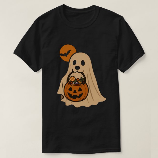 Camiseta Dogs on Halloween night (Diseño del anverso)