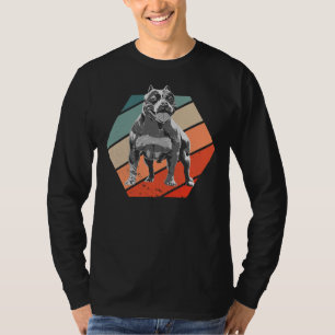 Camiseta Dogs Pitbull Pitti Retro Staffordshire Terrier