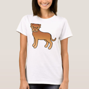 Camiseta Dogue De Bordeaux Cute Cartoon Dog