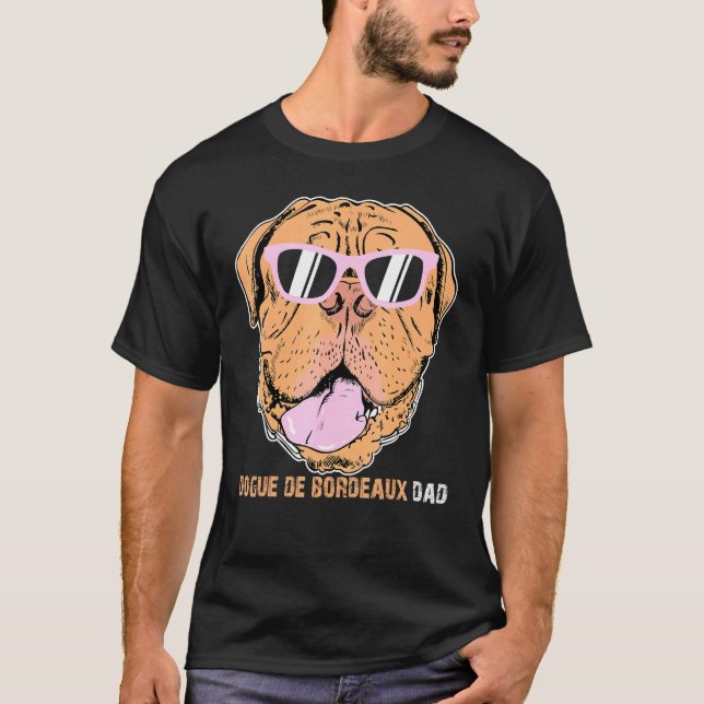 Camiseta Dogue De Bordeaux Dad Tee Para Dueños De Perros Pa (Anverso)