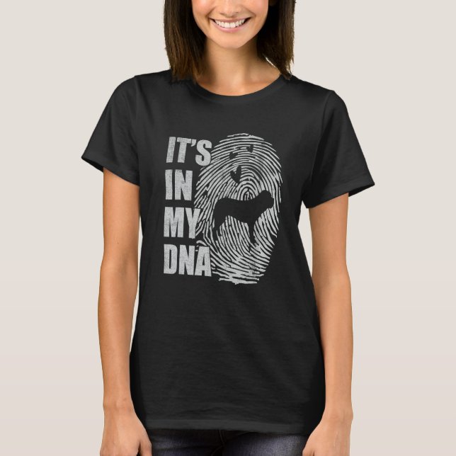 Camiseta Dogue De Bordeaux DNA Dog Mom Dad Dog (Anverso)