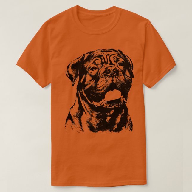 Camiseta Dogue de Bordeaux Mastiff Francés (6) (Diseño del anverso)